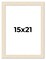 15x21 Wide Barnwood Picture Frame with UV-Resistant Acrylic & Acid Free Backing, Available in 6 Paint Finishes - Grey, Brown, White, and Black